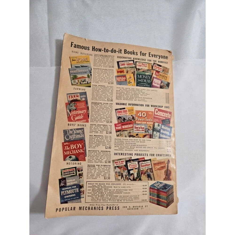 Popular Mechanics Lawn And Garden 1950's